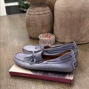 Tod’s Suede Gommino Driving Shoes - Blue